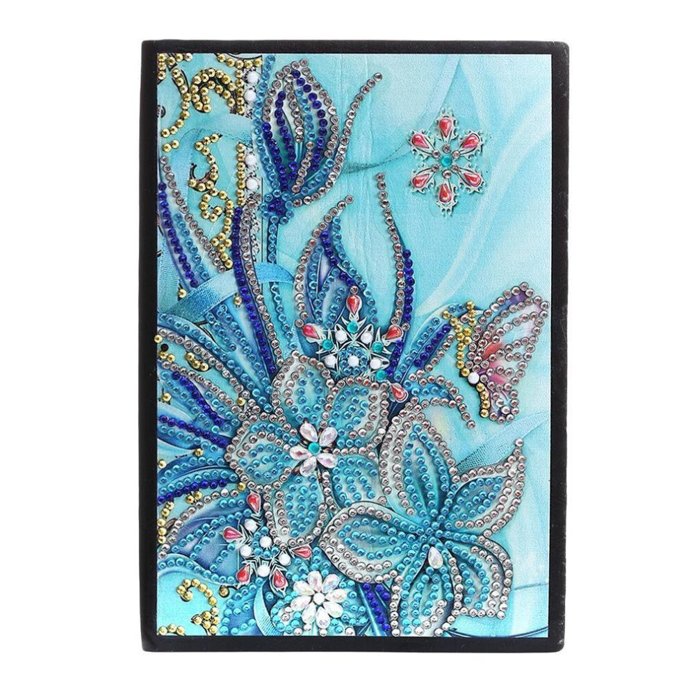 5D Diamond Painting Notebook Embroidery Diary Book 50 Pages Butterfly & Flower Pattern DIY