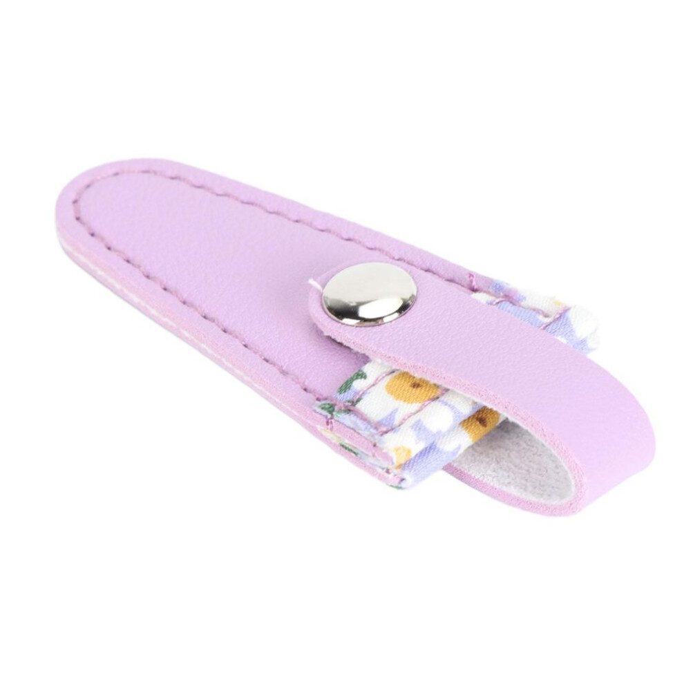 (blue) Scissor Cover Pu Leather Scissor Protective Case For Embroidery Needlework Sewing Crafting Orange
