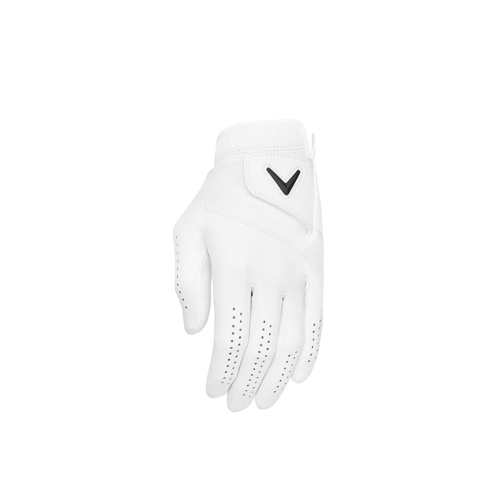 Callaway Golf 2022 Tour Authentic Glove White  Cadet Large  Worn on Left Hand
