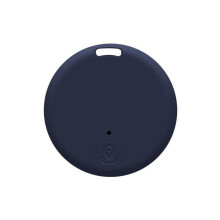 (blue) Mini Dog GPS Bluetooth 5.0 Tracker Anti-Lost Device Round Anti-Lost Device Pet Kids Bag Wallet Tracking Smart Finder Locator