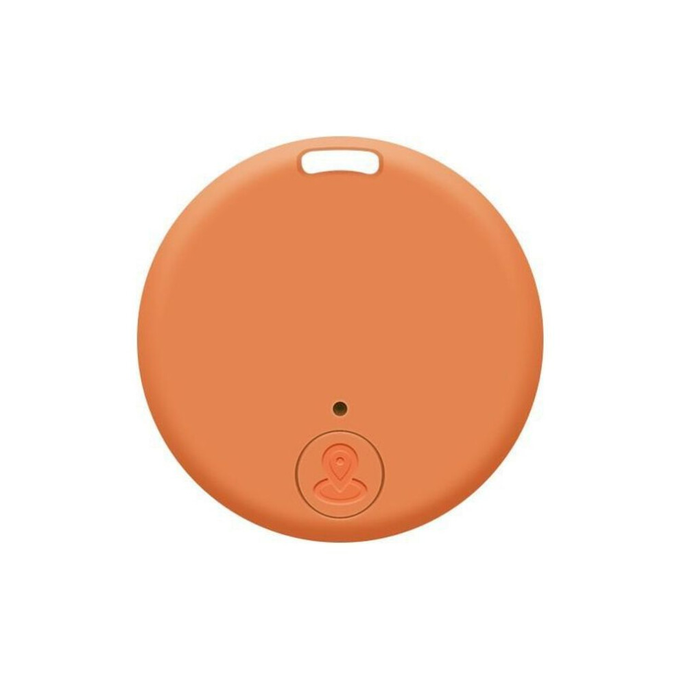 (orange) Mini Dog GPS Bluetooth 5.0 Tracker Anti-Lost Device Round Anti-Lost Device Pet Kids Bag Wallet Tracking Smart Finder Locator