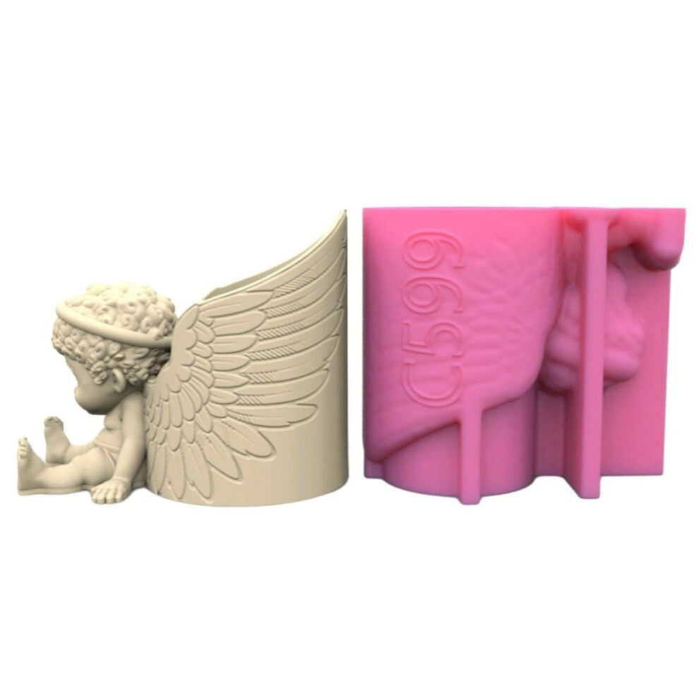 Little Boy Resin Pen Holder Mold For Diy Pen Holder Pen Cup Gypsum Ornament Home Decorations Epoxy Resin Casting Molds