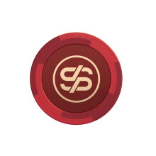 SLOWPLAY Godel Clay Poker Chips 14 Grams Heavyweight Clay Composite 40mm Large Chips in Bulk Pack of 50 in Red Without Denomination