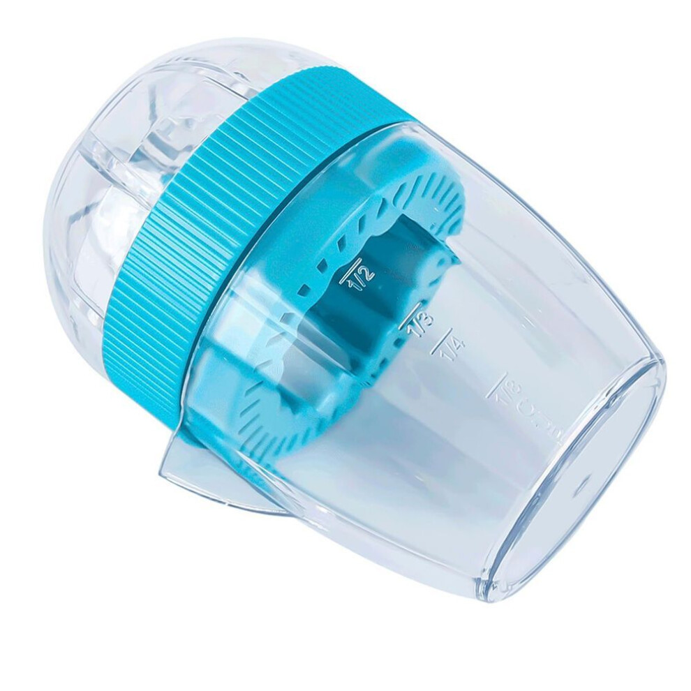 (blue) Manual Hand Press Lemon Juicer Easy To Pour Orange Squeezer With Lid Easy To Use Kitchen Tool For Juice Enthusiasts