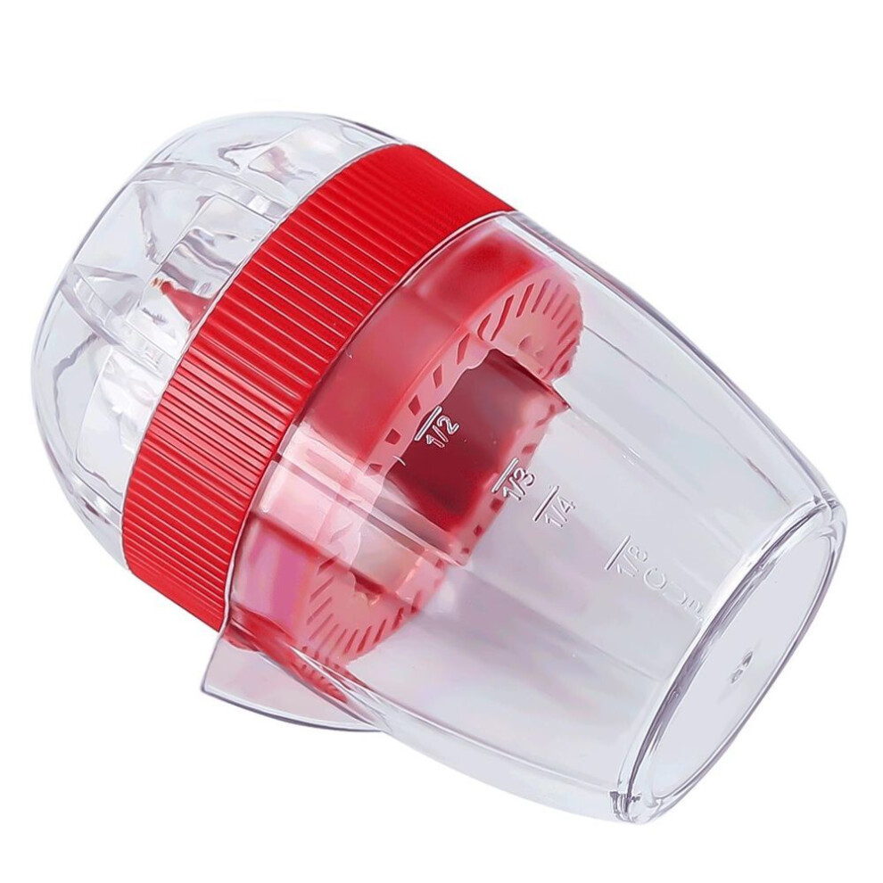 (red) Manual Hand Press Lemon Juicer Easy To Pour Orange Squeezer With Lid Easy To Use Kitchen Tool For Juice Enthusiasts