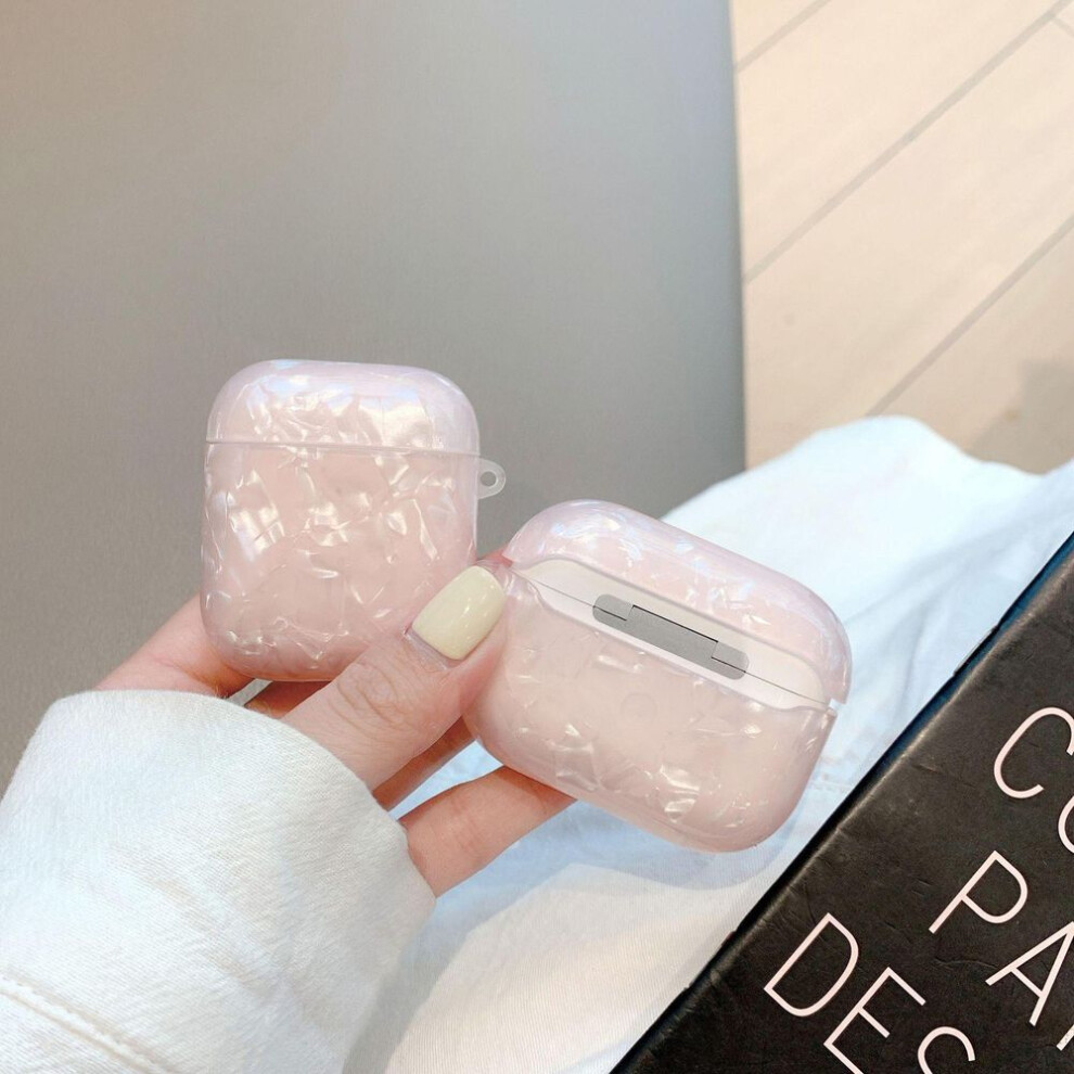 (, Airpods 4) Shell Pattern Apple Airpods Pro 2 Case For 4Th Gen Bluetooth Headset Tpu Protective Cover Pink 4196817533513