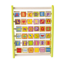 Fat Brain Toys Alpha-Abacus - Holz Alphabet & Zahlen Lernspielzeug für Kinder 2+