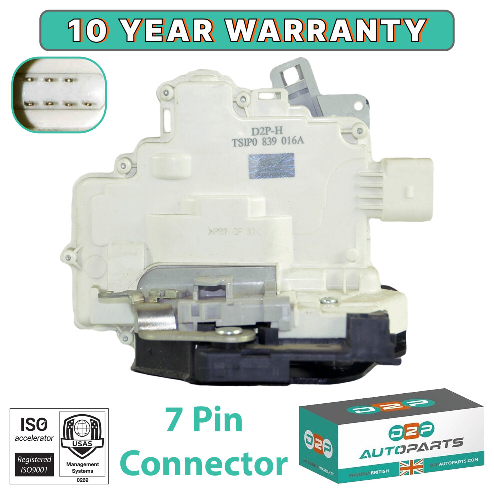 Rear Right Door Lock Mechanism (7 Pin) For Seat Altea Toledo Mk3 Altea Xl 5060520803319