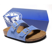 (Men US 11-11.5 | EU 44, Player) Unisex Birks Arizona Sandals Smooth Suede Texture with Shock Absorption