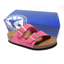 (Women US 8-8.5 | EU 39, Player) Unisex Birks Arizona Sandals Chic Suede Clogs with Enhanced Heel Cushion