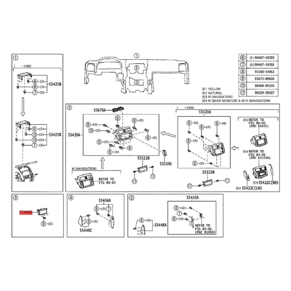 Sundries Storage Box Assy For Land Cruiser Prado 2010-2017 A 4853741883090
