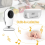Câmera de vídeo para monitoramento de bebês de 4 polegadas com zoom digital de 3x e plugue do Reino Unido 6