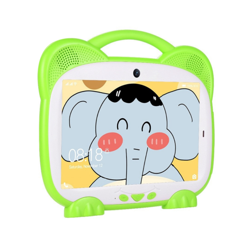 7-Zoll-Kinder-Tablet für Studium, Bildung, Kindergeschenk, Kindersoftware, Grün