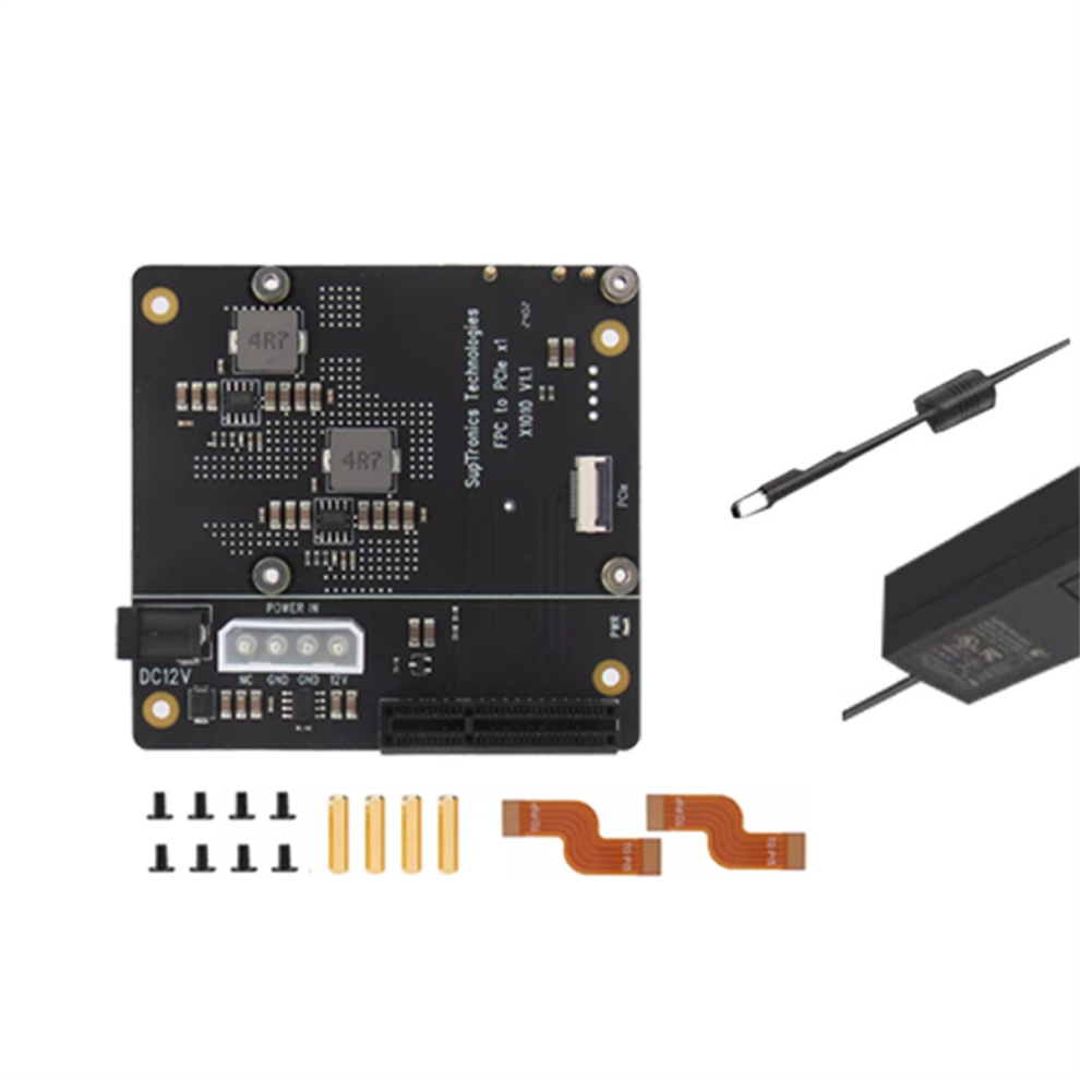 Carte d'extension X1010, connecteur PCIe FFC vers carte standard, prise UE