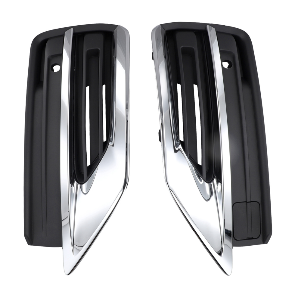 1Pair Front Lower Bumper Grilles Trim Chrome Cover Bezel For 4853741887029