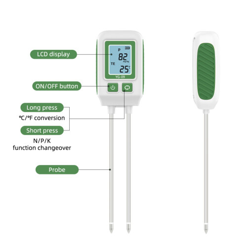 3 in 1 Digital LCD Soil Tester Dual Probe 1