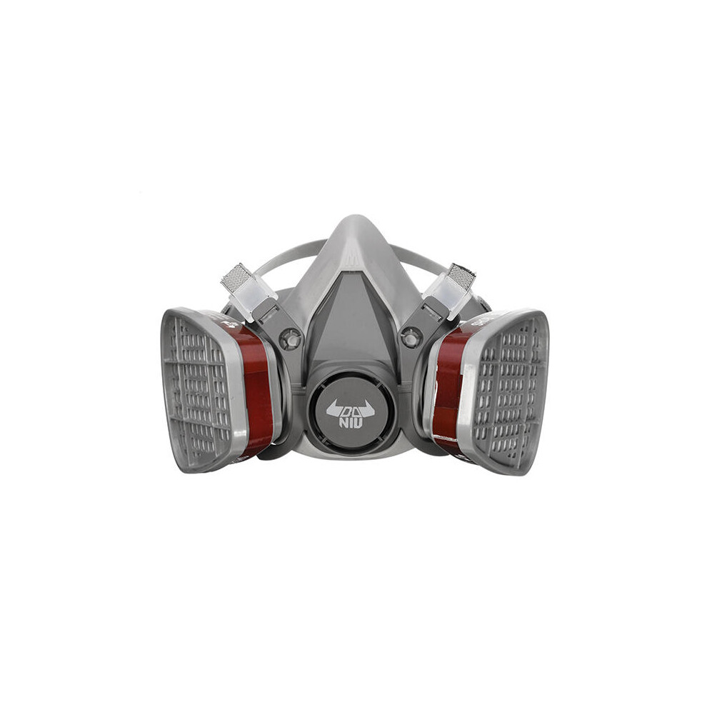 Double Gas Mask Protection Filter Chemical Half Face Respirator Mask