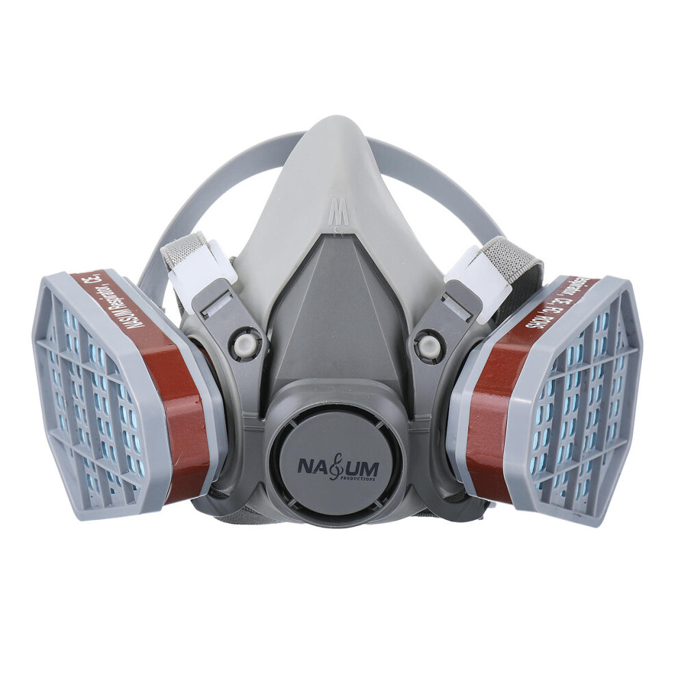 Double Layer Breathing Layer Gas Mask Painting Spraying Respirator Gas Mask Safety Work Filter Dust Mask