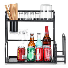 (50cm) 2-Tier Kitchen Countertop Spice Rack Organizer Cabinet Shelves Holder Rack