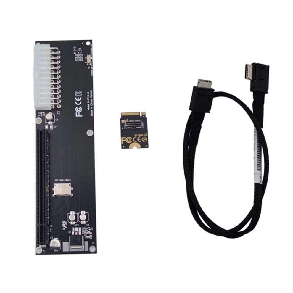 Photos - Cable (video, audio, USB) Merkloos PCI-E 3.0 M-Key M.2 to Oculink SFF-8612 SFF-8611 Host Adapter 