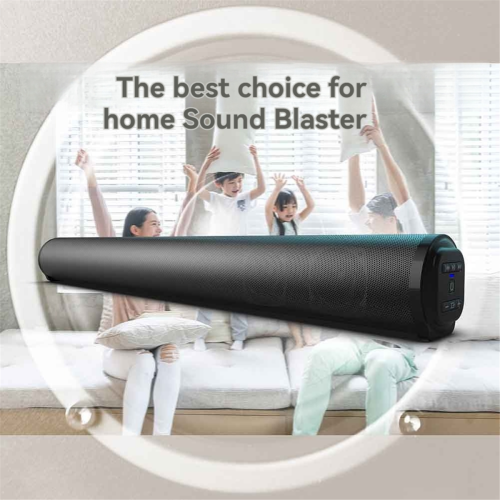 Wireless Bluetooth Sound Bar, Powerful Stereo Surround Sound, 2