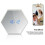 (Silver) Three-Color Multi-function Mirror LED Makeup Mirror Light Night Light Alarm Clock 7