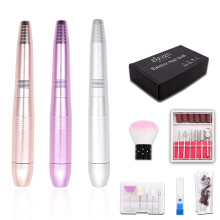 (Silver) Pink / Gold / Silver Electric Mini Polishing Pen With Ceramic Head Pen-type Peeling And Removing Nail Polishing Machine
