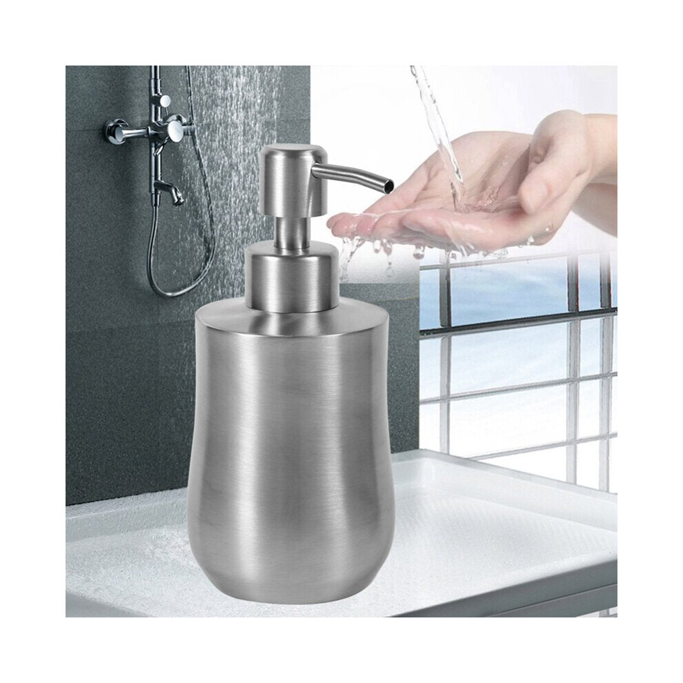 350Ml Cucurbit Shaped Liquid Soap Dispenser For Liquid Soap 304 Stainless Steel Bathroom Shower Lotion Dispenser Liquid Bottles