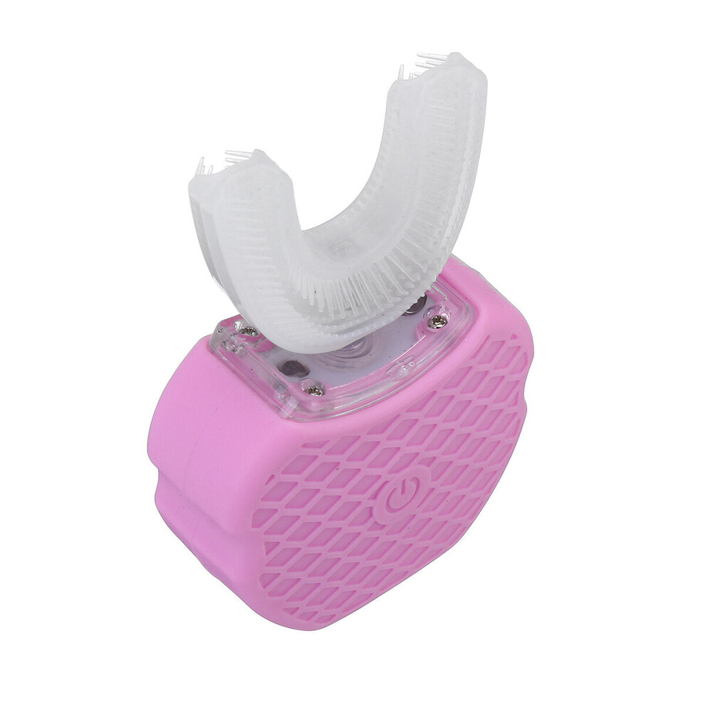 Greenzech Pink (Pink) 360 Sonic Electric Toothbrush Usb Rechargeable Ipx7 Waterproof Teeth Whitening Silicone Brush