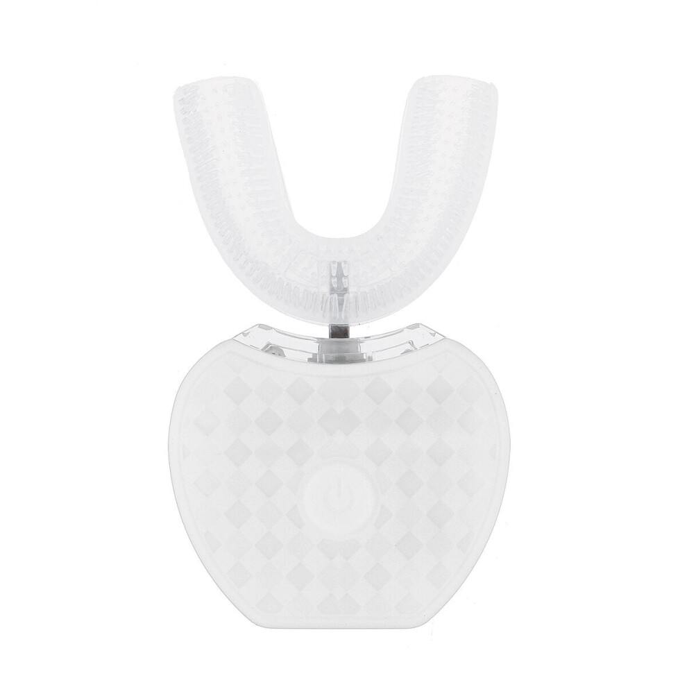 Greenzech White (White) 360 Sonic Electric Toothbrush Usb Rechargeable Ipx7 Waterproof Teeth Ning Silicone Brush