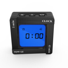 (Black) Creative Fashion Scientific Timer Management Tomato Timing Reminder Flip Four Square Home Decor