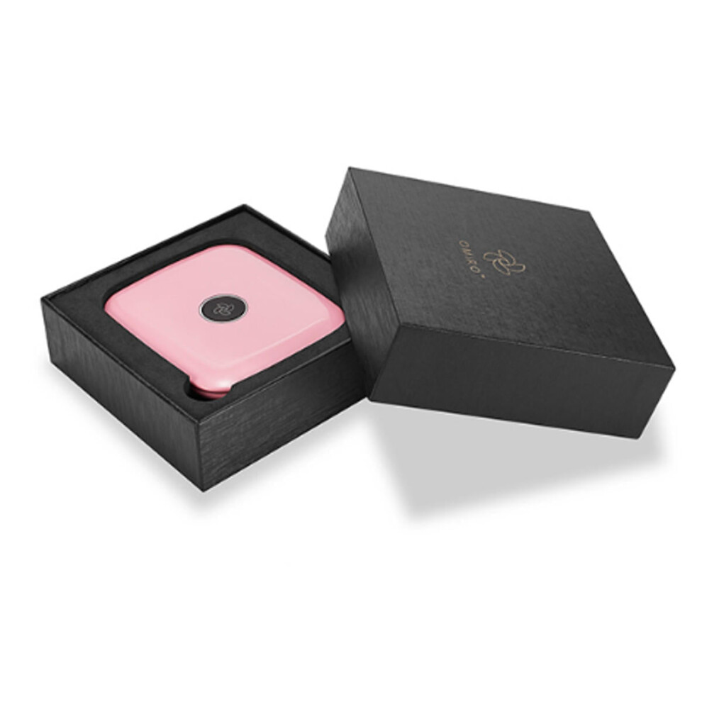 (Pink) Mini Wireless Charger Charging LED Makeup Mirrors USB For Phones