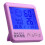 (White) Digital Desktop Thermo-hygrometer Alarm Clock LCD Screen Temperature Humidity 14