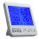 (White) Digital Desktop Thermo-hygrometer Alarm Clock LCD Screen Temperature Humidity 1