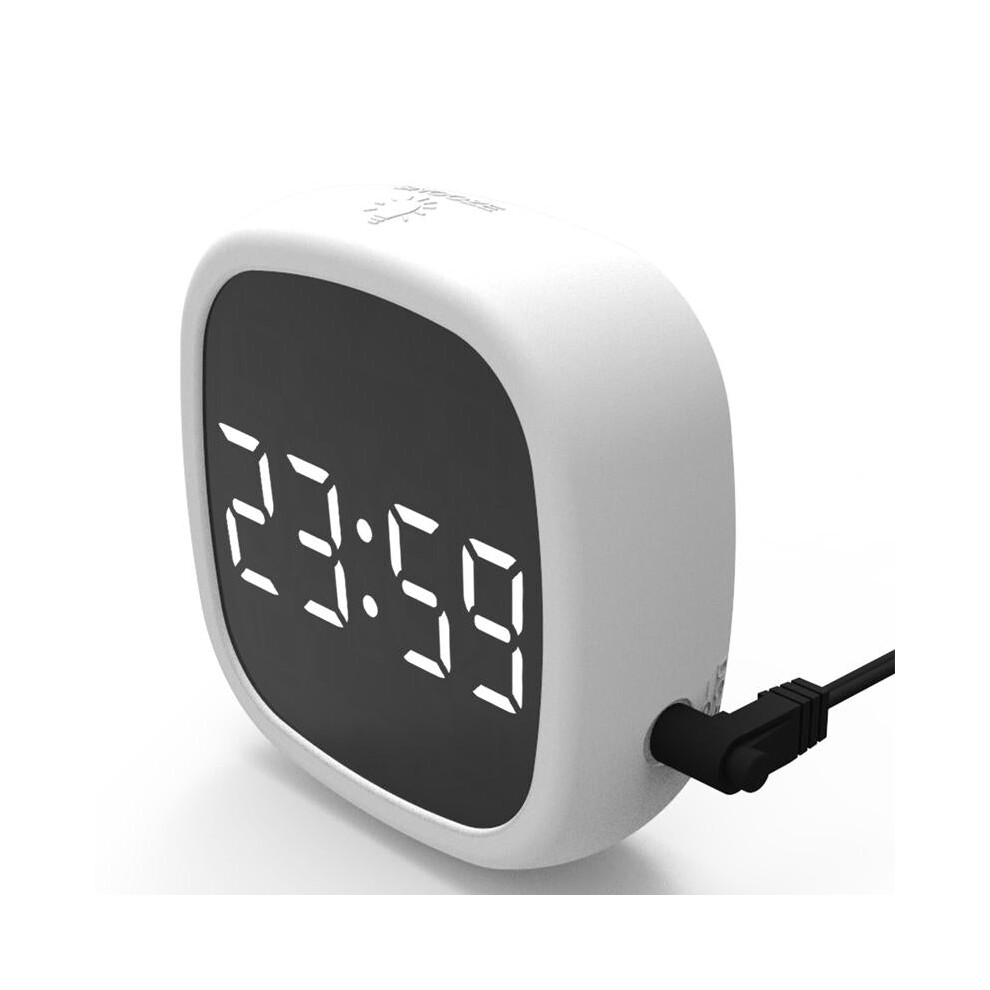 (White) Meng Pet Tv Led Display Digital Thermometer Multi-Bed Children's Multi-Function Snooze Function Thermometer White Greenzech