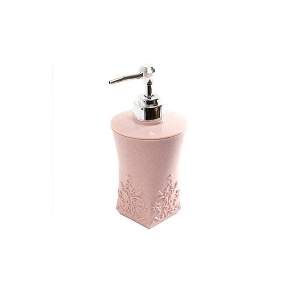 (Square Pink) Pressing Lotion Bottles Container Shower Gel Shampoo Hand Sanitizer Parting Bottle Home Bathroom Liquid Soap Dispensers 400ml