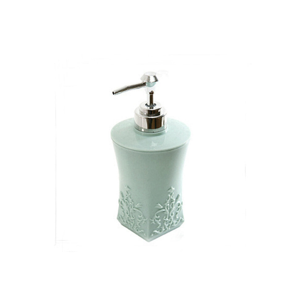 (Square Green) Pressing Lotion Bottles Container Shower Gel Shampoo Hand Sanitizer Parting Bottle Home Bathroom Liquid Soap Dispensers 400ml