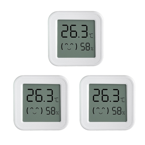 Tuya Zigbee Temperatuur-vochtigheidssensor met LCD-scherm Smart 3PCS 1