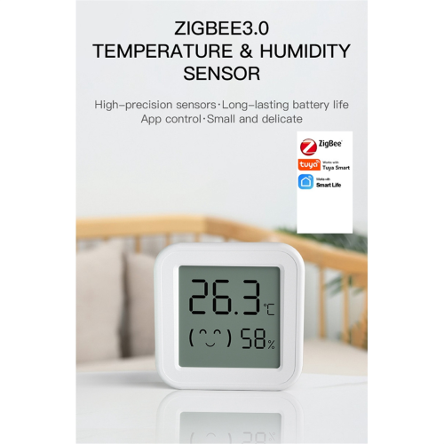 Tuya Zigbee Temperatuur-vochtigheidssensor met LCD-scherm Smart 3PCS 2