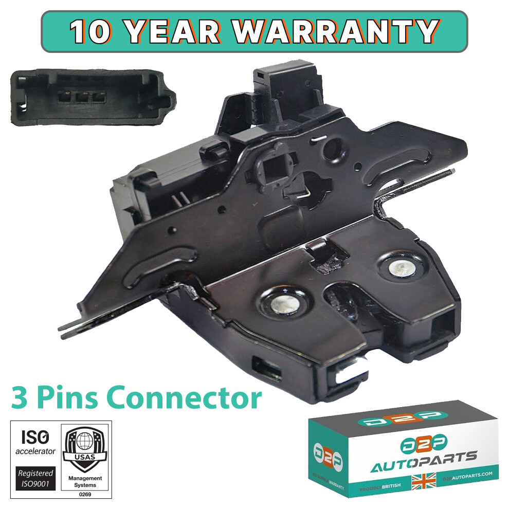 Tailgate Boot Lock Latch Catch Mechanism (3 Pin) For Vauxhall Astra J Zafira 5056167422730