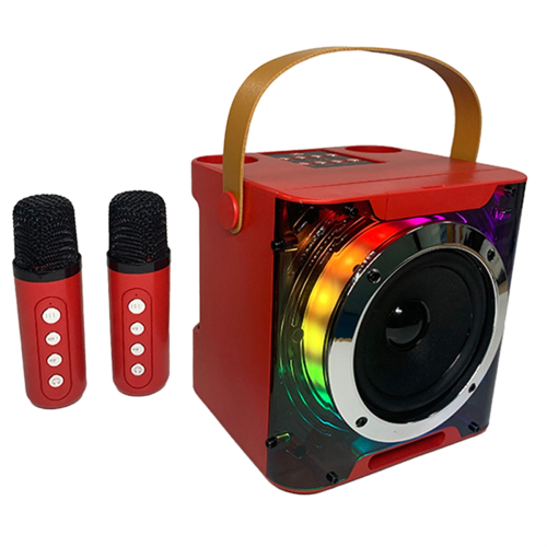 Music Rhythm Light Stereo Surround Wireless Subwoofer Red 2