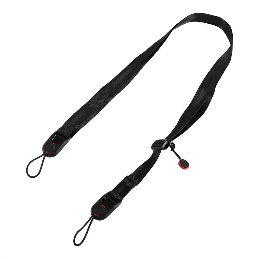 Black Adjustable Camera Shoulder Strap Sling With Quick Release Buckle For Digital Cameras