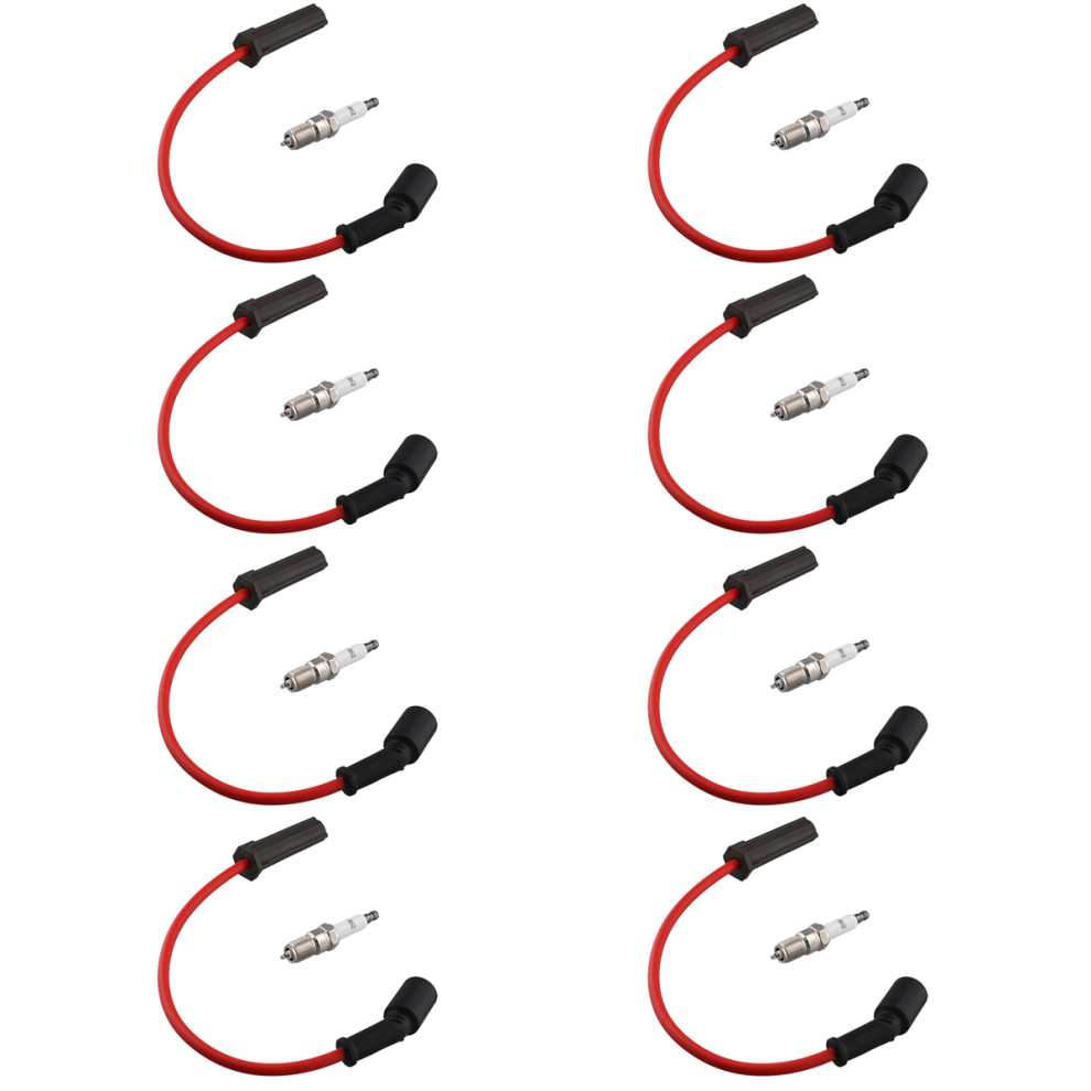 8X Spark Plug & 8X Ignition Wires For 4851507261700