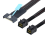 Καλώδιο υψηλής ταχύτητας PCIE Gen5 MCIO 8X σε Mini SAS HD SFF 8643 1M 4