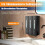 Press Liquid Soap Dispenser 400 Ml 3 Chamber Wall Mounted Black 4