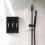 Press Liquid Soap Dispenser 400 Ml 3 Chamber Wall Mounted Black 6