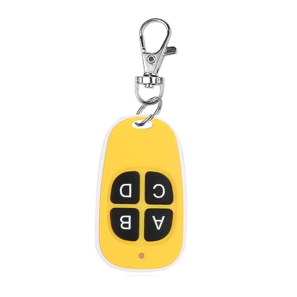 (yellow) 433mhz Wireless Copy Remote Control Electric Garage Door Opener Remote Control Duplicator Clone Cloning Code Controller