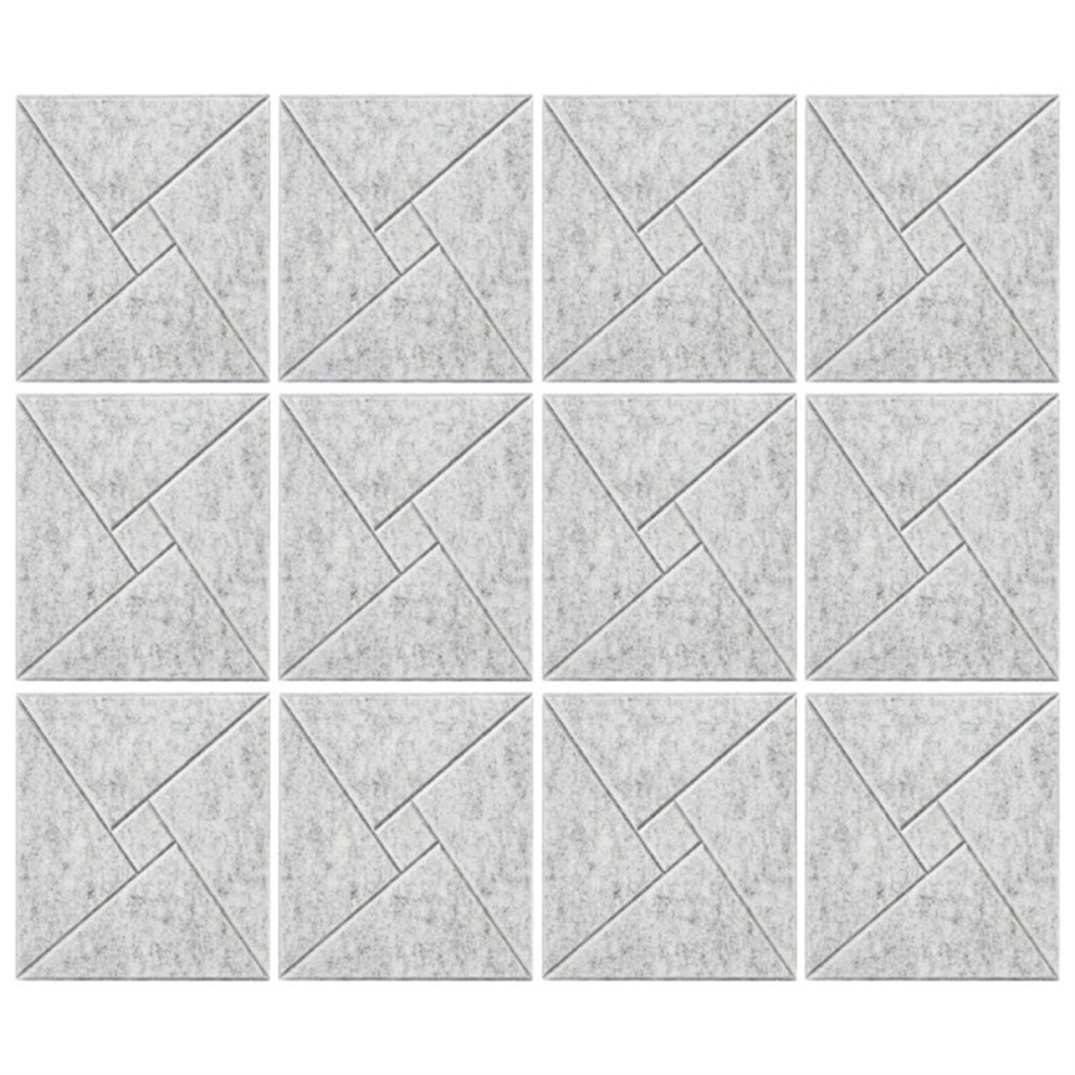12Pcs Acoustic Panels, 12X12x0.4in Sound Proof Foam Panels, Gray 4851507266781