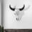 Ox- Wall Hanging Sculpture Skull Bull Statue Retro Decorative 5