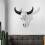 Ox- Wall Hanging Sculpture Skull Bull Statue Retro Decorative 2